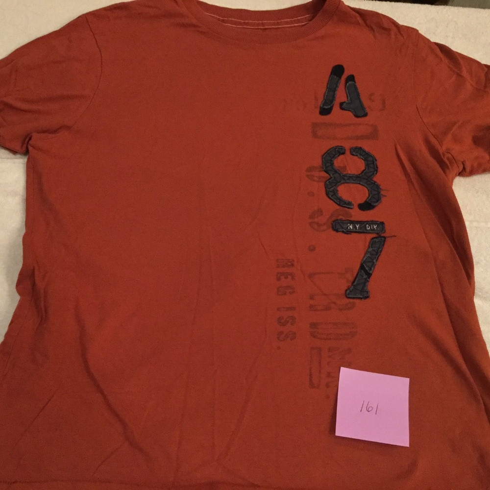 Aeropostale Dark Orange T-Shirt Tee - Size Large - Excellent Condition